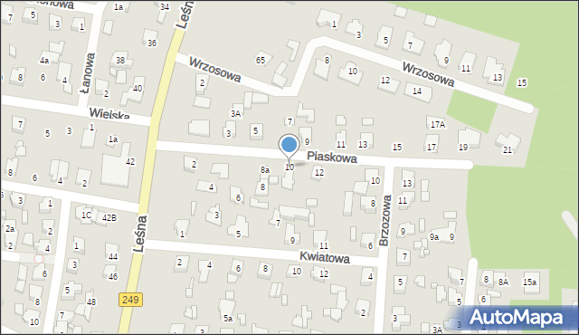 Solec Kujawski, Piaskowa, 10, mapa Solec Kujawski