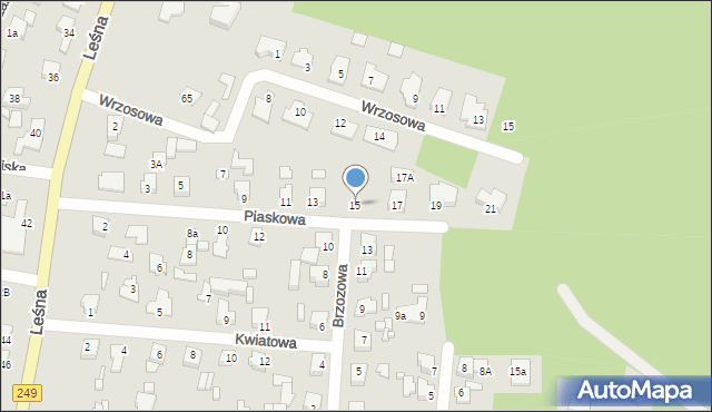 Solec Kujawski, Piaskowa, 15, mapa Solec Kujawski