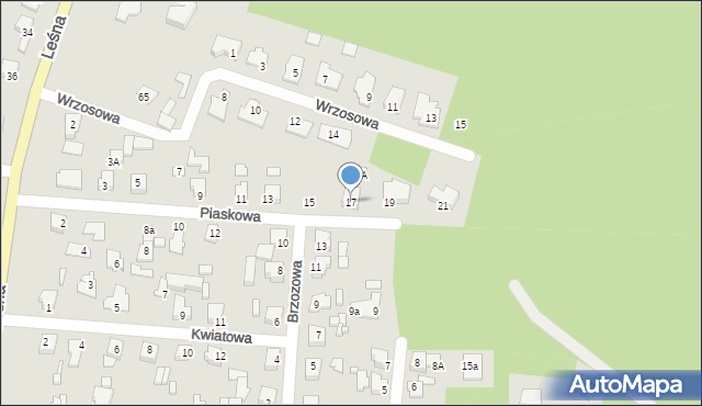 Solec Kujawski, Piaskowa, 17, mapa Solec Kujawski