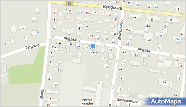 Solec Kujawski, Piastów, 15b, mapa Solec Kujawski