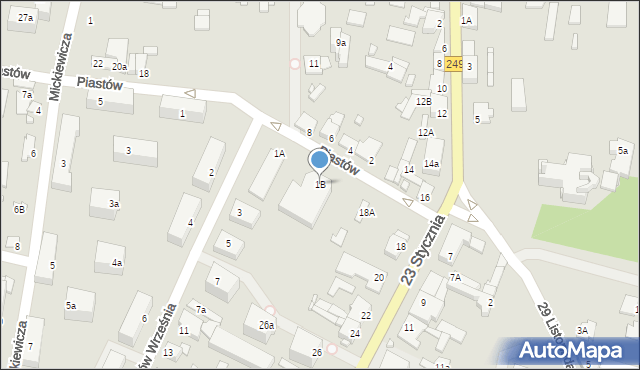 Solec Kujawski, Piastów, 1B, mapa Solec Kujawski