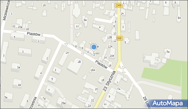 Solec Kujawski, Piastów, 2, mapa Solec Kujawski