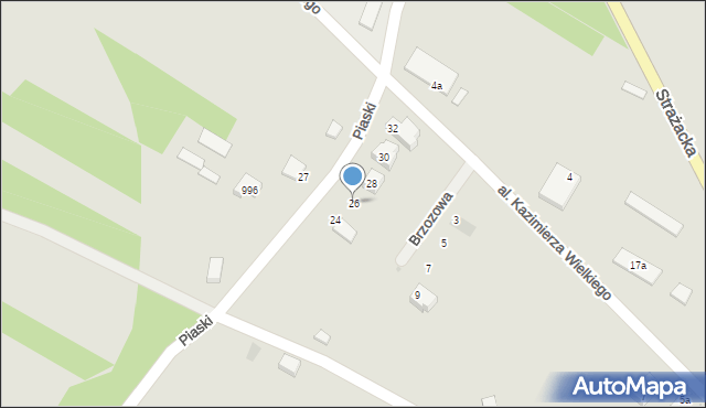 Solec nad Wisłą, Piaski, 26, mapa Solec nad Wisłą