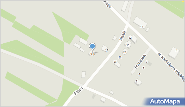 Solec nad Wisłą, Piaski, 996, mapa Solec nad Wisłą