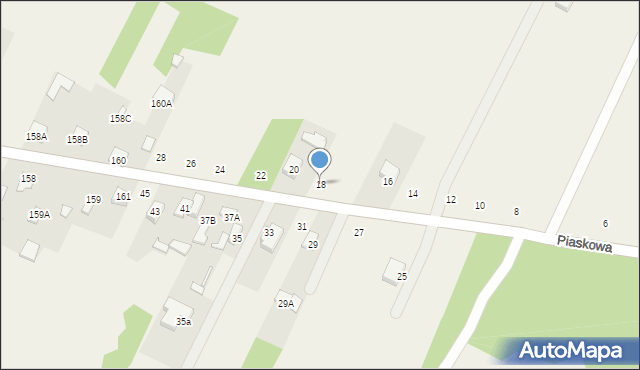 Sołtyków, Piaskowa, 18, mapa Sołtyków
