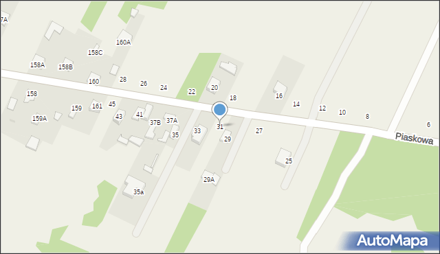 Sołtyków, Piaskowa, 31, mapa Sołtyków