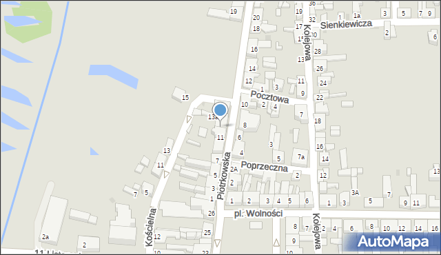 Sompolno, Piotrkowska, 13, mapa Sompolno