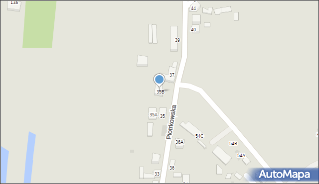 Sompolno, Piotrkowska, 35B, mapa Sompolno