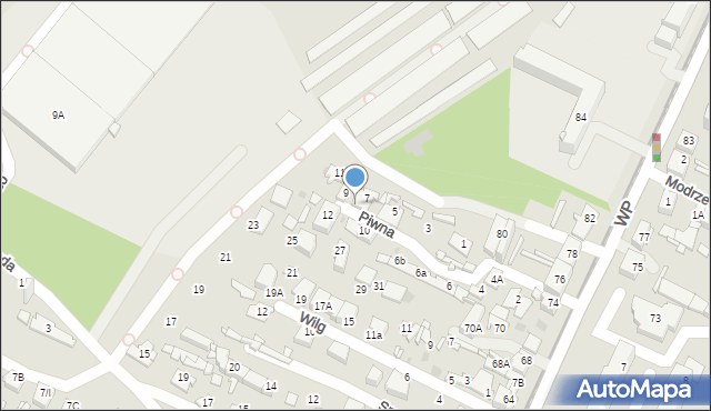 Sosnowiec, Piwna, 7a, mapa Sosnowca