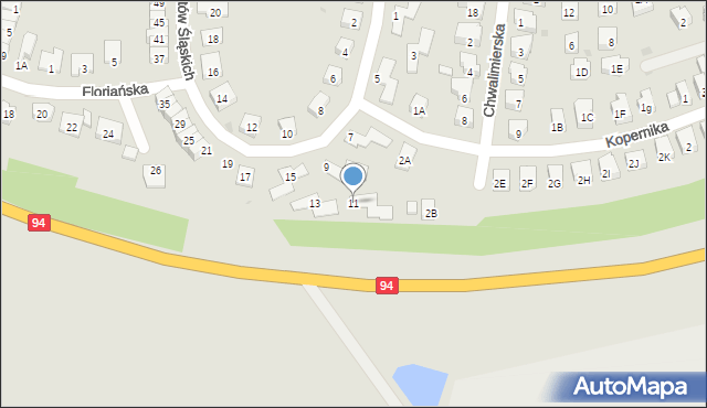 Środa Śląska, Piastów Śląskich, 11, mapa Środa Śląska