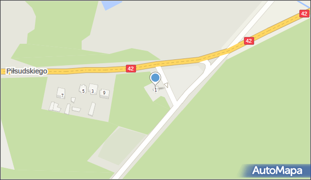 Stąporków, Piłsudskiego Józefa, marsz., 1, mapa Stąporków