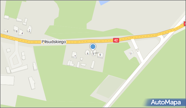 Stąporków, Piłsudskiego Józefa, marsz., 3, mapa Stąporków