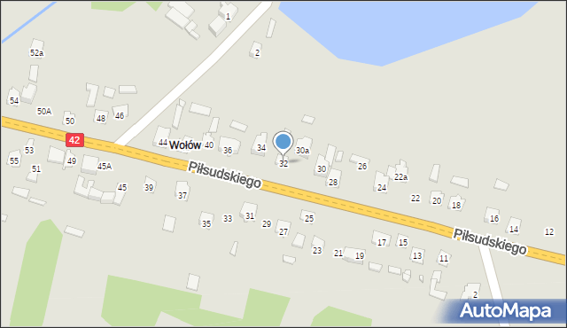 Stąporków, Piłsudskiego Józefa, marsz., 32, mapa Stąporków