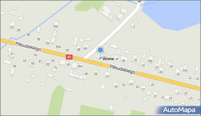 Stąporków, Piłsudskiego Józefa, marsz., 44, mapa Stąporków