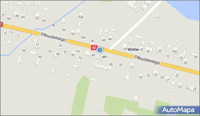 Stąporków, Piłsudskiego Józefa, marsz., 47, mapa Stąporków