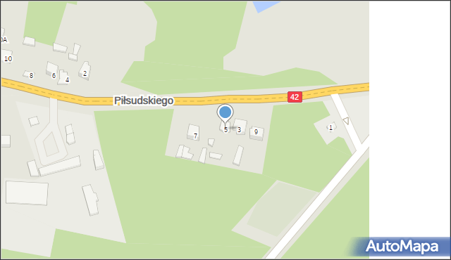 Stąporków, Piłsudskiego Józefa, marsz., 5, mapa Stąporków