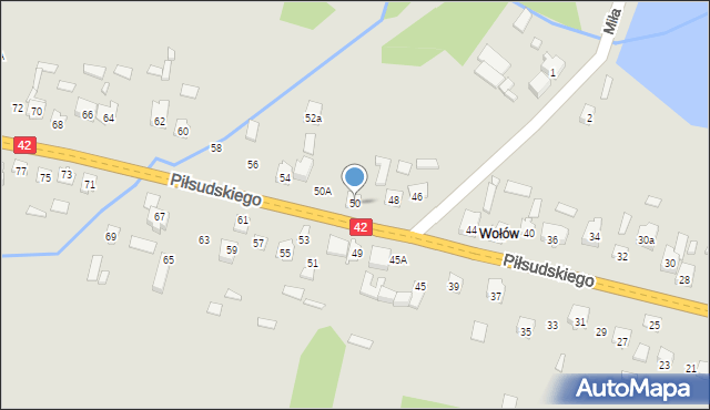 Stąporków, Piłsudskiego Józefa, marsz., 50, mapa Stąporków