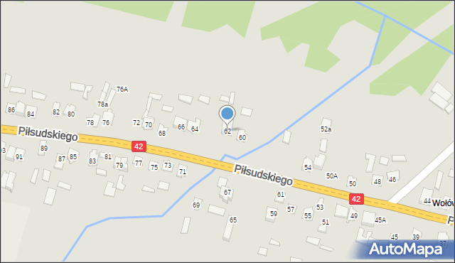 Stąporków, Piłsudskiego Józefa, marsz., 62, mapa Stąporków