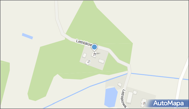 Stara Kiszewa, Piaskowa, 25, mapa Stara Kiszewa