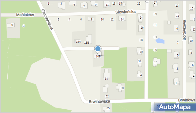 Stara Wieś, Pieczarkowa, 16B, mapa Stara Wieś