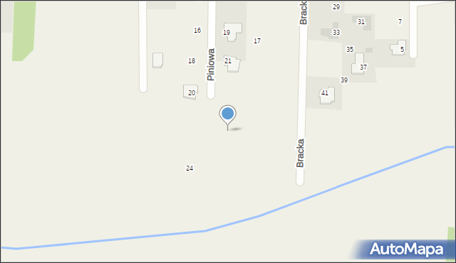 Stara Wieś, Piniowa, 27, mapa Stara Wieś