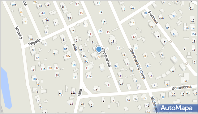 Starachowice, Piastowska, 5, mapa Starachowic