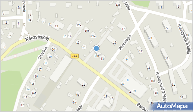 Starachowice, Pileckiego Witolda, rtm., 13b, mapa Starachowic