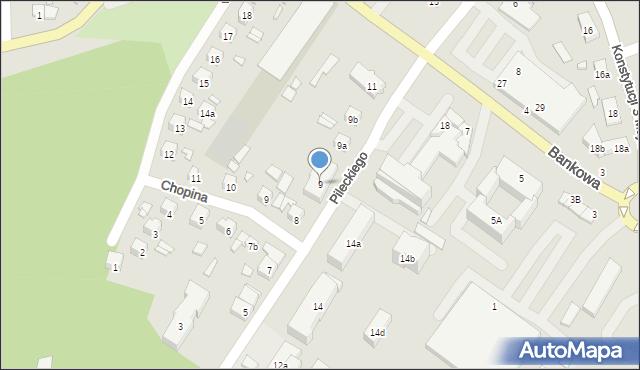 Starachowice, Pileckiego Witolda, rtm., 9, mapa Starachowic