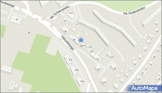 Starachowice, Piłsudskiego Józefa, marsz., 132, mapa Starachowic