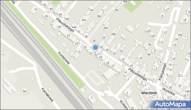 Starachowice, Piłsudskiego Józefa, marsz., 21, mapa Starachowic