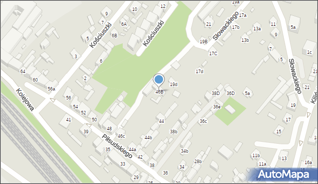 Starachowice, Piłsudskiego Józefa, marsz., 46B, mapa Starachowic