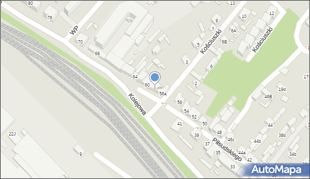 Starachowice, Piłsudskiego Józefa, marsz., 58, mapa Starachowic