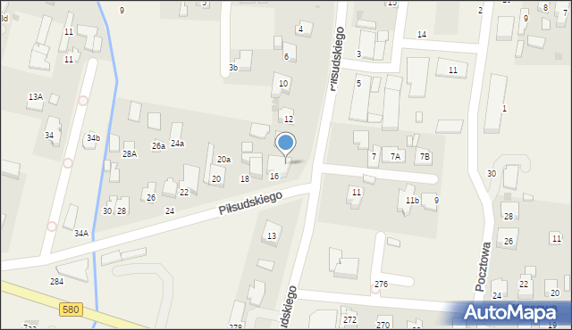 Stare Babice, Piłsudskiego Józefa, marsz., 16A, mapa Stare Babice