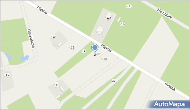 Stare Budy, Piękna, 16, mapa Stare Budy