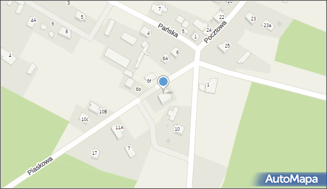 Stare Marzy, Piaskowa, 6c, mapa Stare Marzy