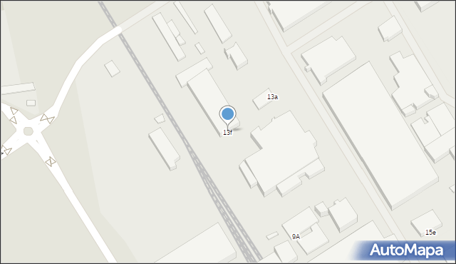 Stargard, Pierwszej Brygady, 13f, mapa Stargard