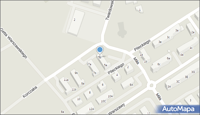Stargard, Pileckiego Witolda, rtm., 5b, mapa Stargard