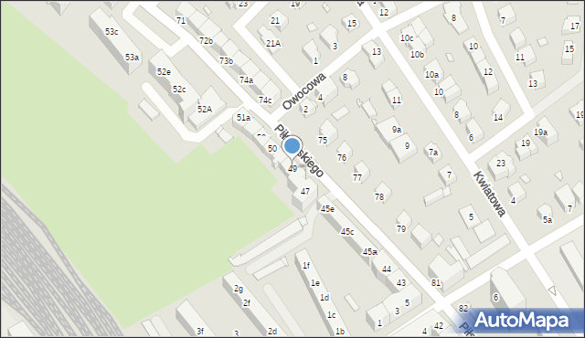 Stargard, Piłsudskiego Józefa, marsz., 49, mapa Stargard