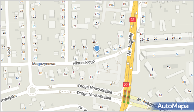 Starogard Gdański, Piłsudskiego Józefa, marsz., 28, mapa Starogard Gdański