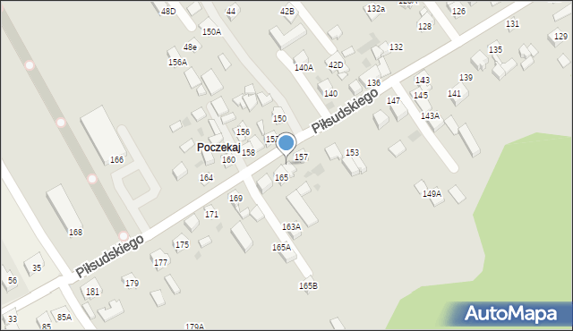 Stary Sącz, Piłsudskiego Józefa, marsz., 159, mapa Stary Sącz