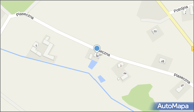 Stary Węgliniec, Piaseczna, 3a, mapa Stary Węgliniec