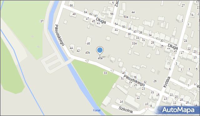 Staszów, Piłsudskiego Józefa, marsz., 40a, mapa Staszów