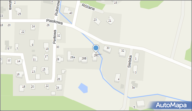 Stawiguda, Piaskowa, 28C, mapa Stawiguda