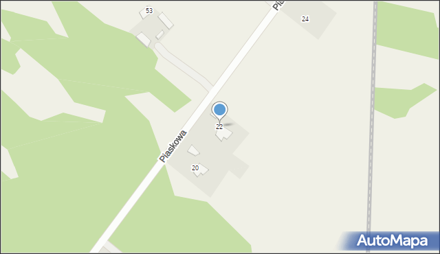 Stefanówka, Piaskowa, 22, mapa Stefanówka