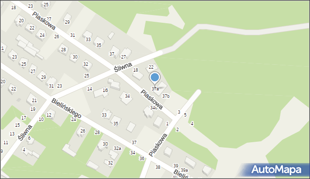 Stężyca, Piaskowa, 37a, mapa Stężyca