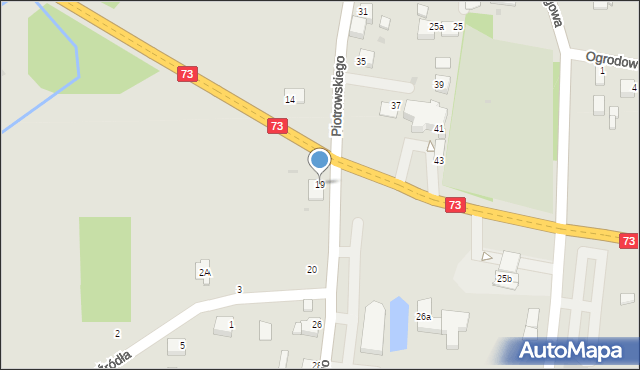 Stopnica, Piotrowskiego, dr., 19, mapa Stopnica