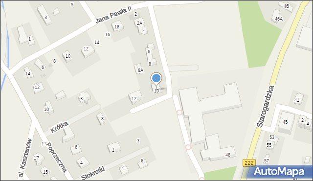 Straszyn, Piaskowa, 10, mapa Straszyn