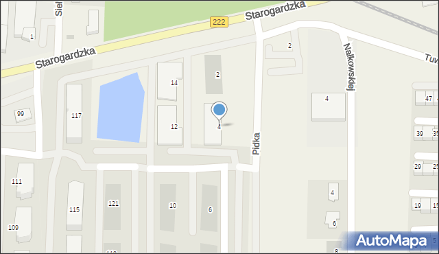 Straszyn, Pidka Zdzisława, prof., 4, mapa Straszyn