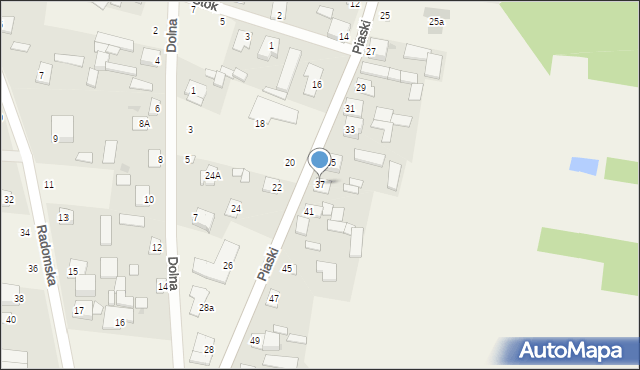 Stromiec, Piaski, 37, mapa Stromiec