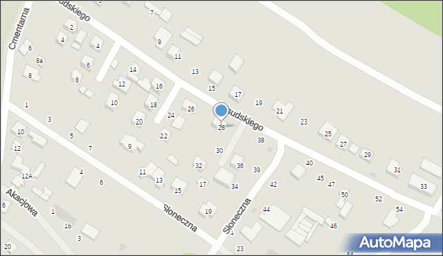 Stryków, Piłsudskiego Józefa, marsz., 28, mapa Stryków